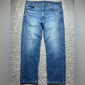 Levi's Jeans Mens 36 x 30 505 Straight Classic Casual Denim Everyday Basic Blue